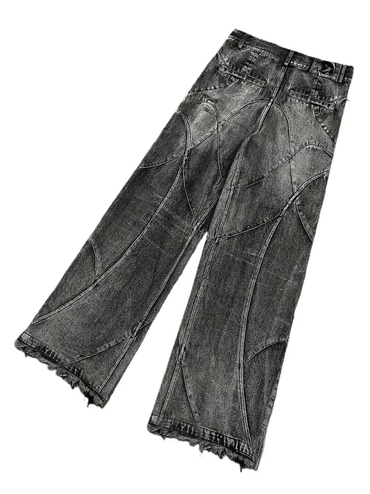 Gothic Baggy Ripped Denim Jeans