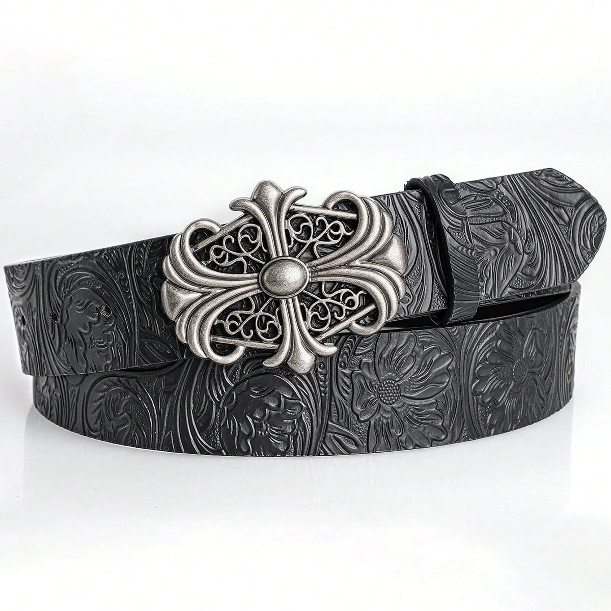 Cross Leather Belt