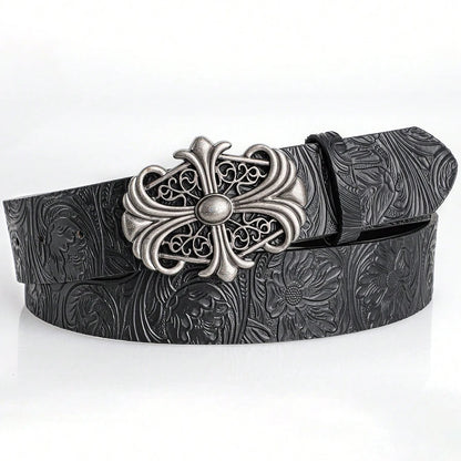 Cross Leather Belt