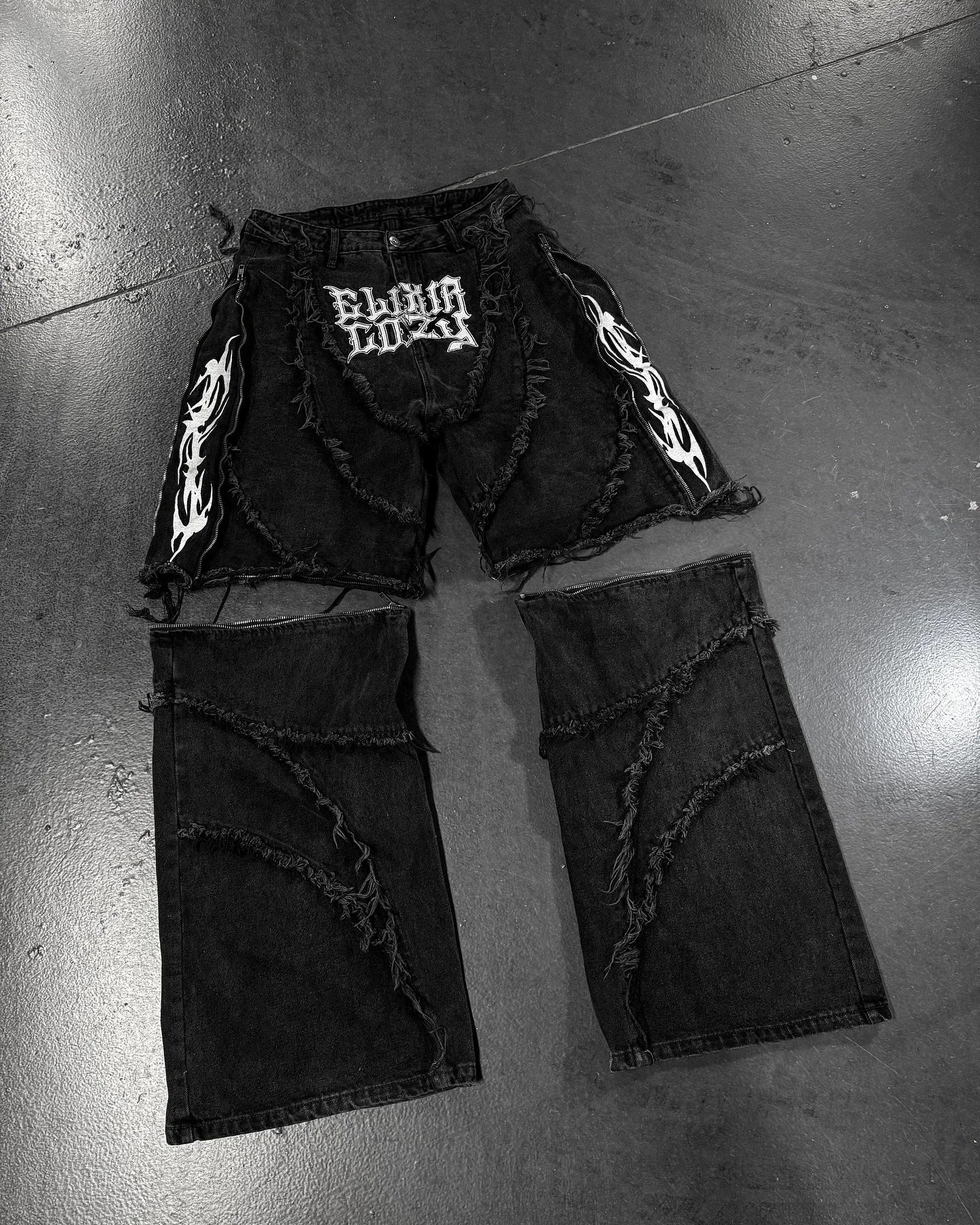 Fashion Jeans  Zipper Large/Short