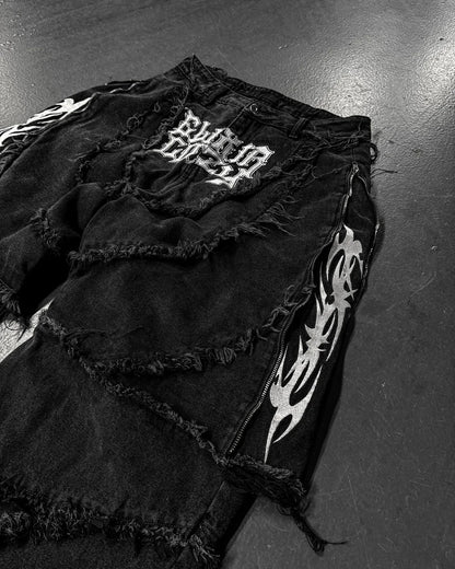 Fashion Jeans  Zipper Large/Short