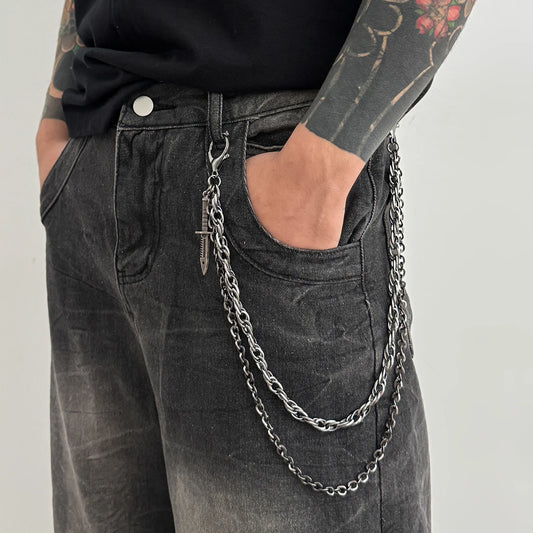 Knife Waist Chain for Jeans Pants