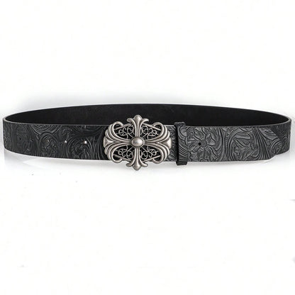 Cross Leather Belt